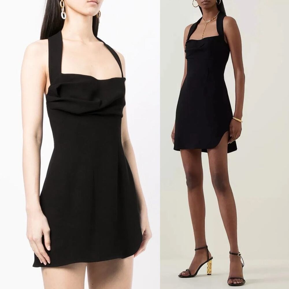 Rachel Gilbert Blaise Sleeveless Scoop Neck Black Mini Dress Size 10